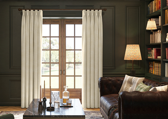 Florence Faux Suede, Stone - Made to Measure Curtains - Image 3